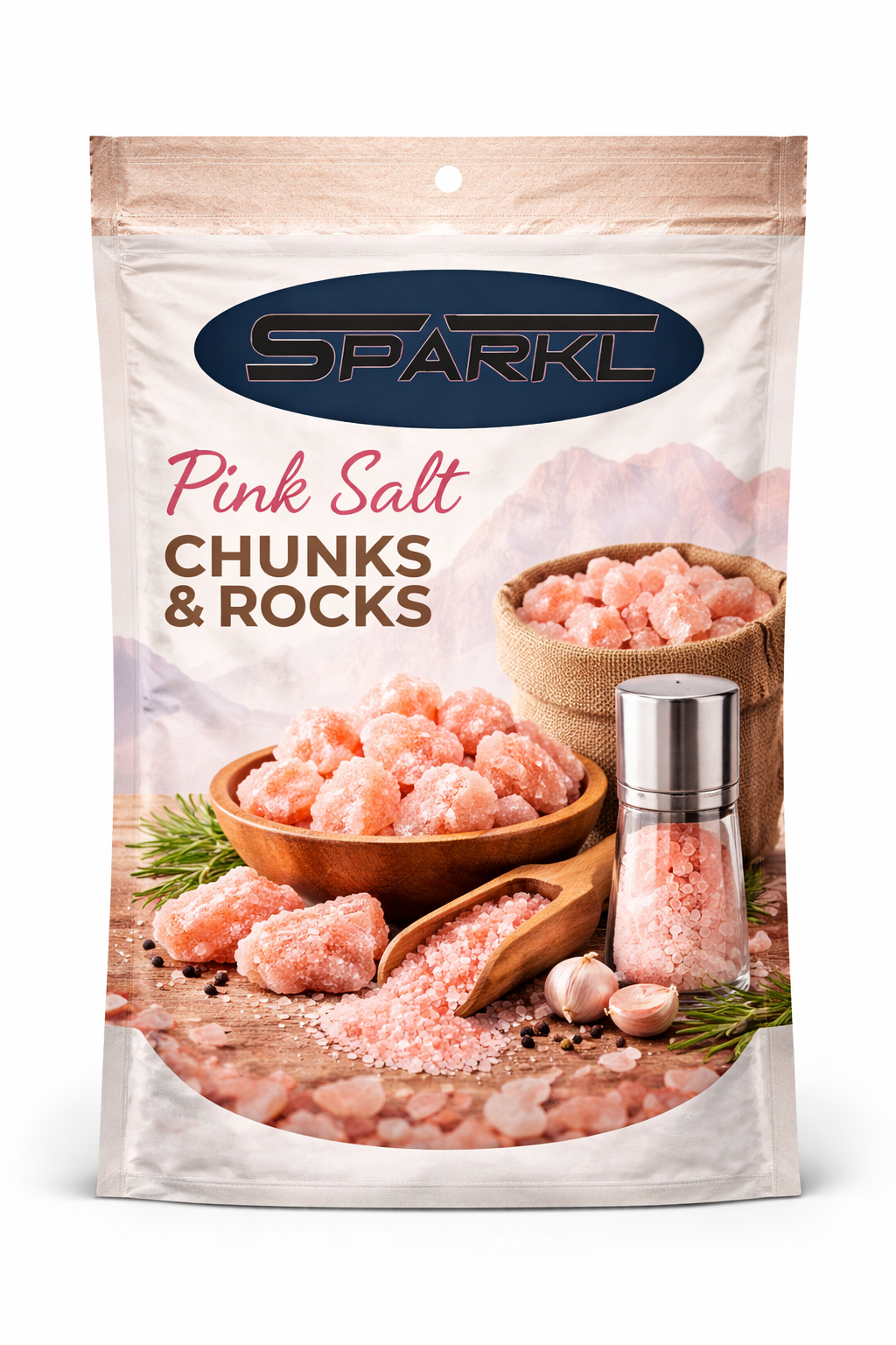 Pink Salt Chunks & Rocks